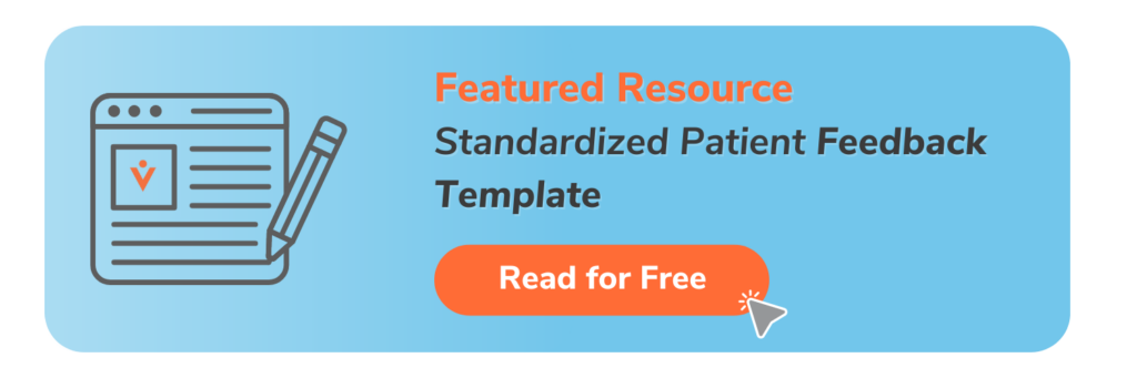 Standardized Patient Feedback Template