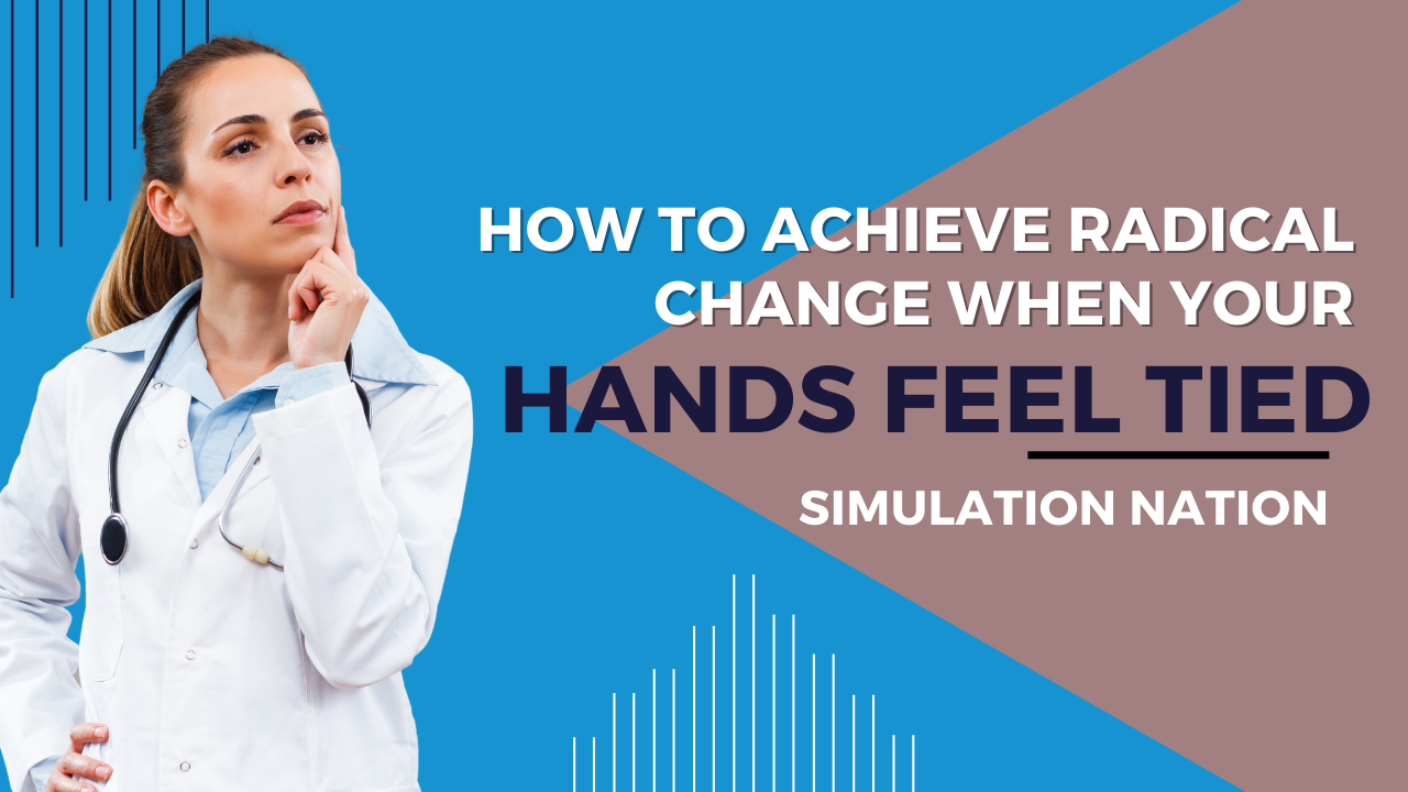 Simulation Nation Podcast- How to achieve radical change when your hands feel tied