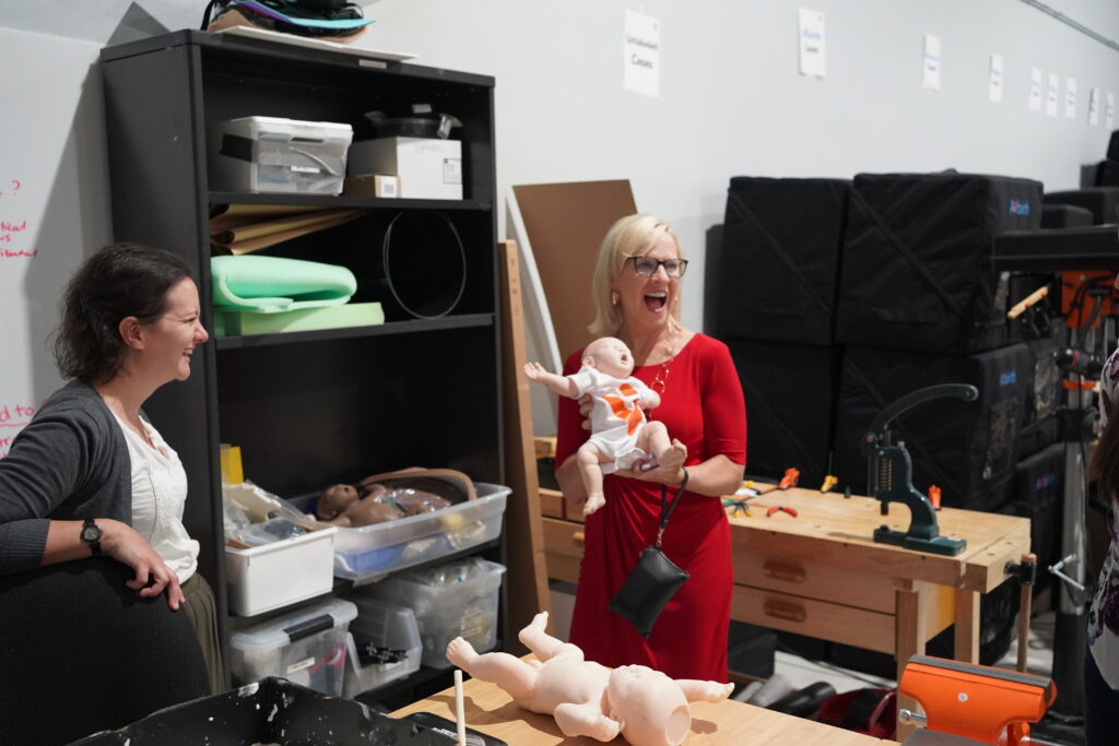 President of The Delaware Nurses Foundation, Dr. Bethany Hall-Long, visits Avkin, a Delaware Based Healthcare Simulation Company.